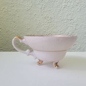 Souvenir Tea Cup  St louis Cathedral New Orleans  Gold Trim Signed El Rol Japan